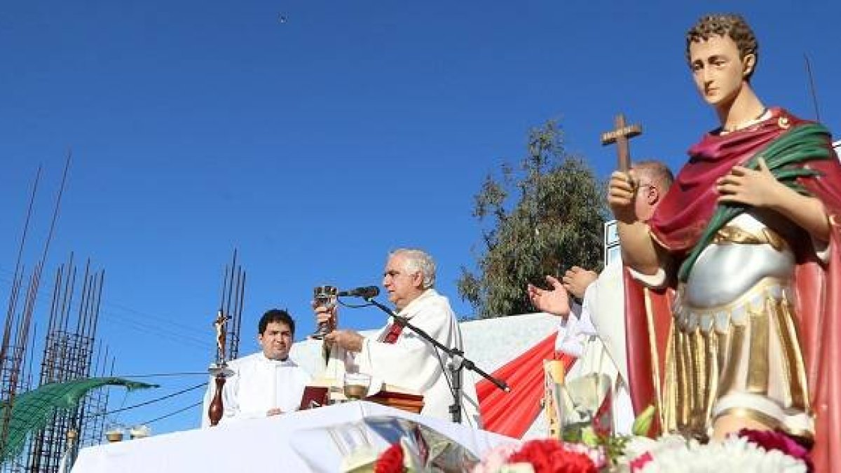 Devotos de San Expedito en 2017 en san Juan, Argentina... los emigrantes italianos llevaron allí esta devoción