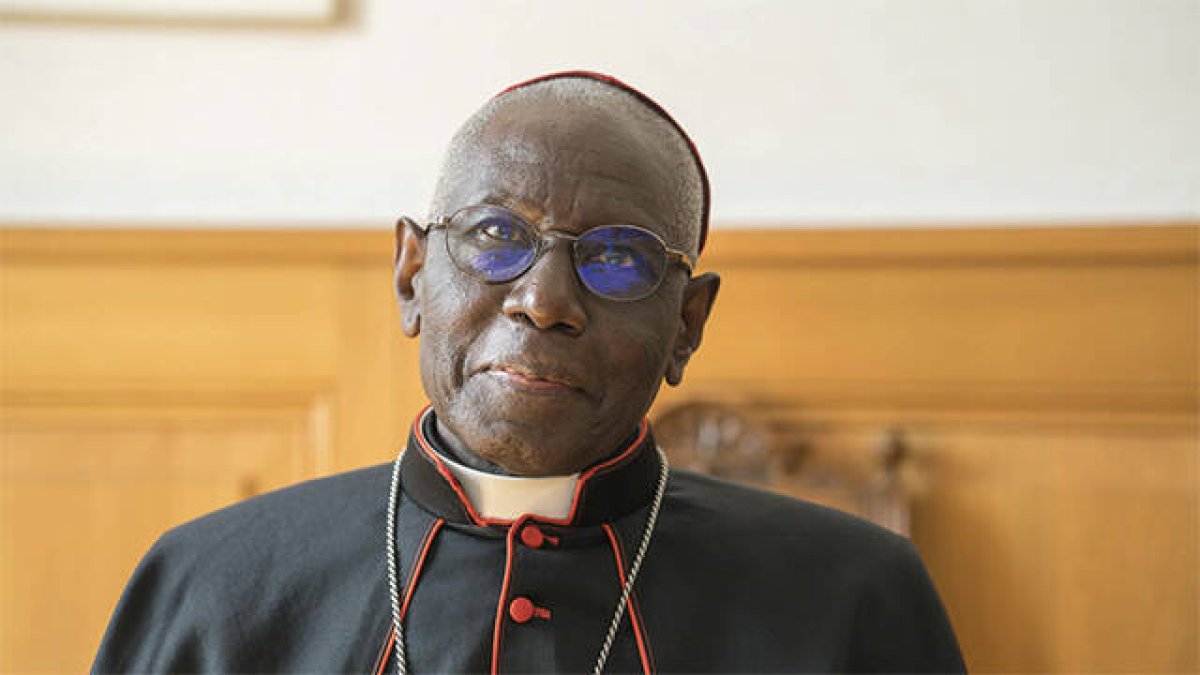 El cardenal Robert Sarah. Foto: Maurice Page / Cath.ch.