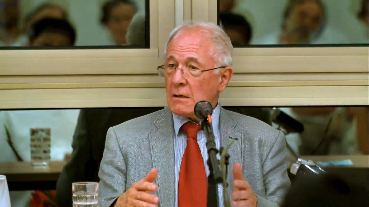 Rémi Brague es uno de los intelectuales católicos más certeros en la descripción de los males profundos de la sociedad contemporánea. Foto: captura del canal de Youtube del Institut Philanthropos.