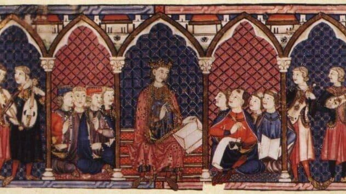 El rey Alfonso X tuvo una gran inquietud por las artes y las ciencias.