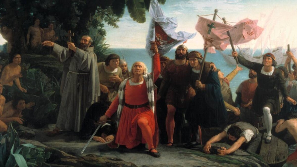 Desembarco de Colón. Dióscoro Puebla.