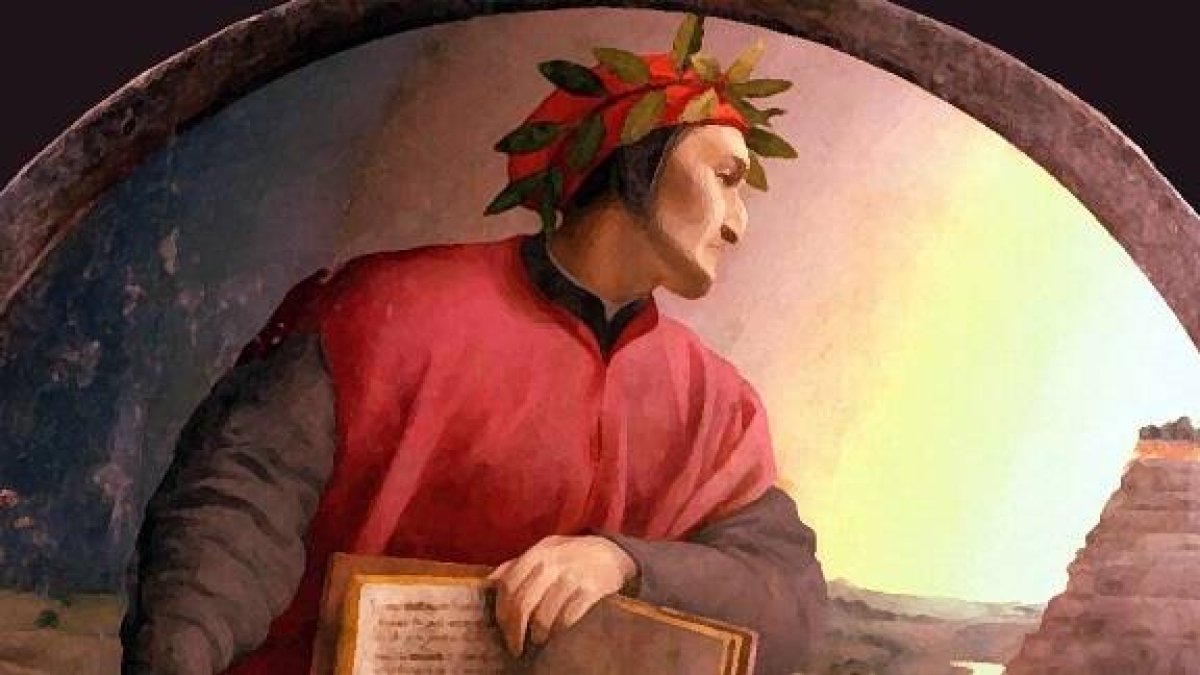 Una recreación artística de Dante, genial poeta cristiano