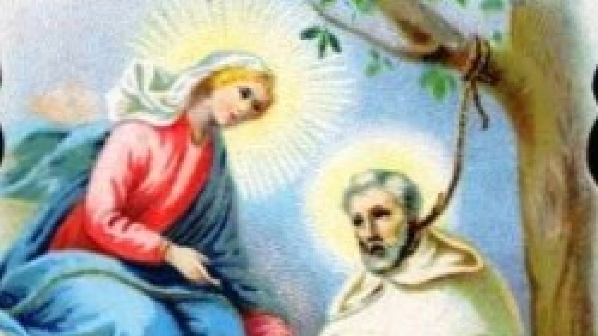 San Pedro Armengol salvado por la Virgen.