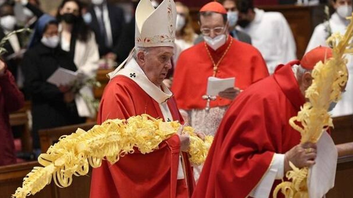 Domingo de Ramos de 2021 en San Pedro - sin actos exteriores y con aforo reducido