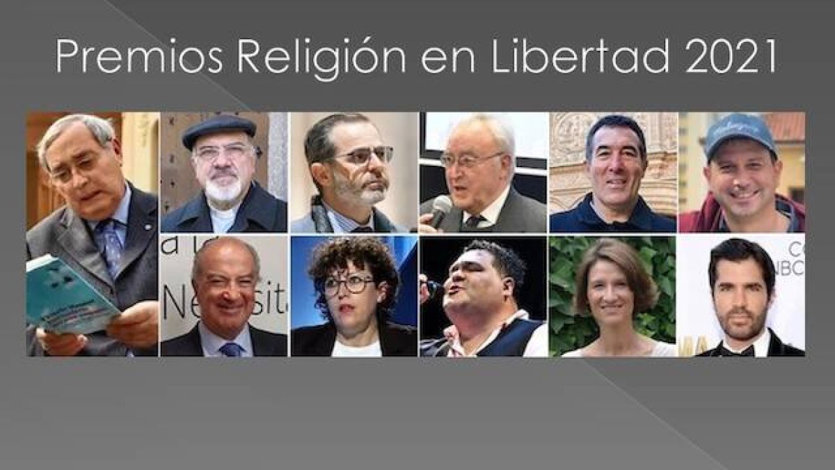 De izquierda a derecha y de arriba abajo: Vittorio Messori, Justo Antonio Lofeudo, Pablo Siegrist, Pedro Trevijano, Marcelo Gullo, Jesús García, Antonio Sáinz de Vicuña, Paloma Martín de Vidales, Marcelo Olima, Catherine L'Ecuyer y Eduardo Verástegui.