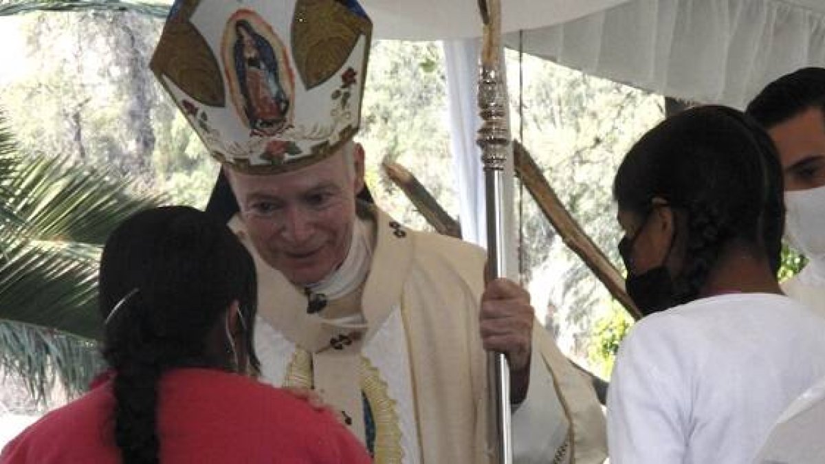 El cardenal Aguiar en el inicio del Jubileo de San Juan Diego, el 9 de diciembre de 2021 - foto A.Márquez