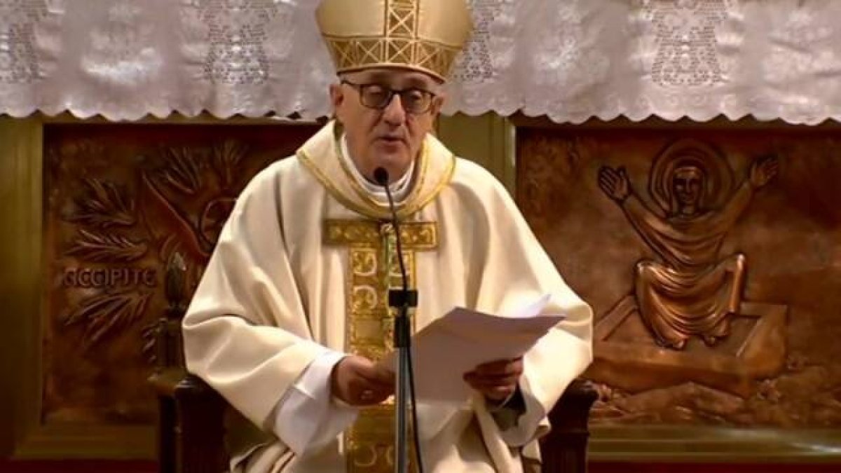 Monseñor Salvador Cristau, durante la misa de toma de posesión como obispo titular de Tarrasa este 5 de febrero.