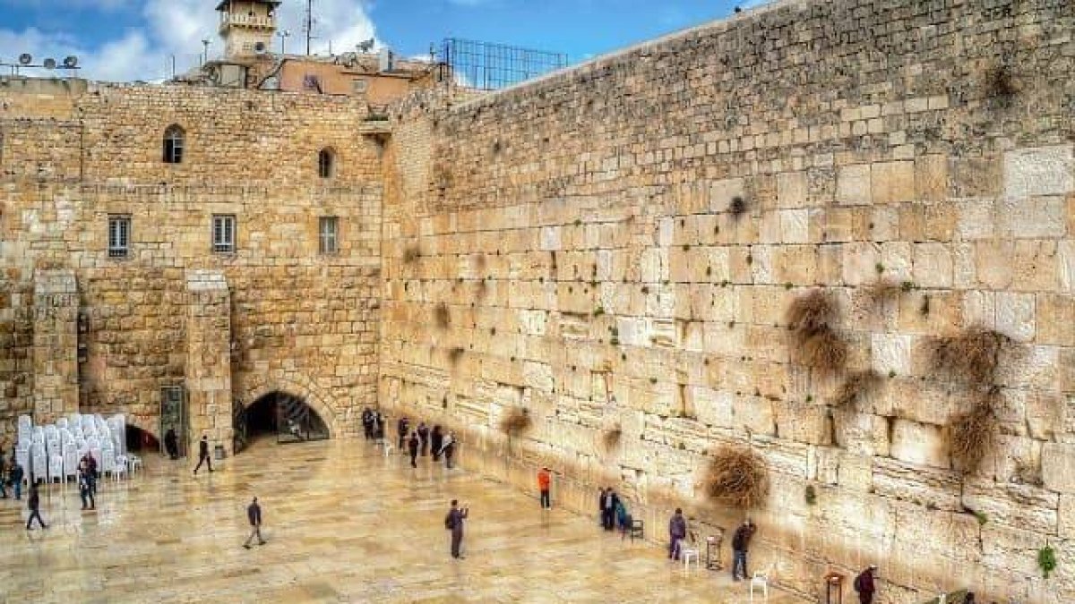 Muro del templo de Jerusalén que queda en pie y que es sagrado para los judíos