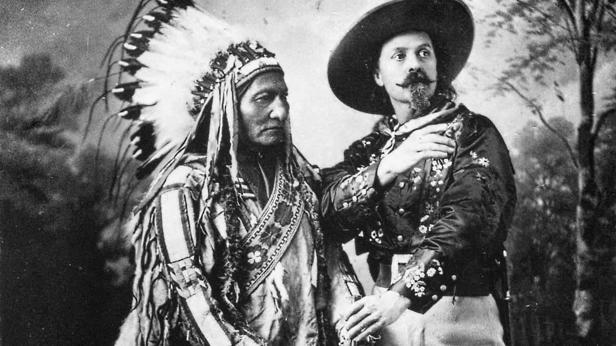 Toro Senado y Buffalo Bill, en 1885.