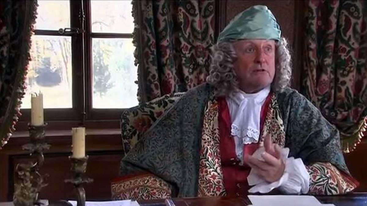 Voltaire, interpretado por Claude Rich en «Voltaire y el affaire Calas» (2007), una película para televisión de Francis Reusser.