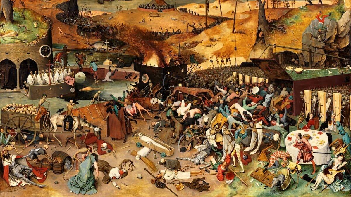 «El triunfo de la Muerte» (detalle), de Pieter Bruegel el Viejo (1563), Museo del Prado: un triunfo que para el ateo es siempre definitivo y para el creyente es solo la puerta de acceso a la eternidad.