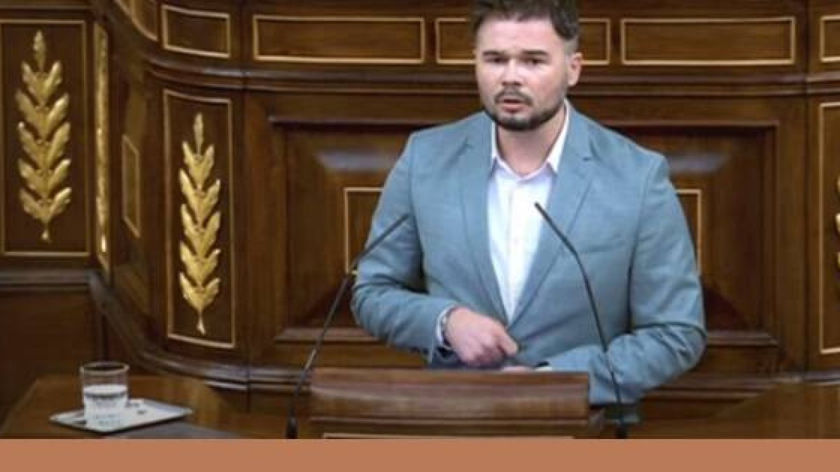 El portavoz de Esquerra Republicana, Gabriel Rufián, se mofó de las enseñanzas cristianas en lenguaje despectivo en el Congreso