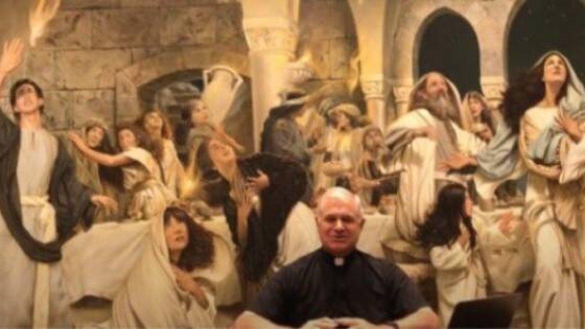 El padre Solana en la peregrinación-retiro virtual de la Cuaresma de 2020... este mes de febrero de 2021 se puede repetir la experiencia