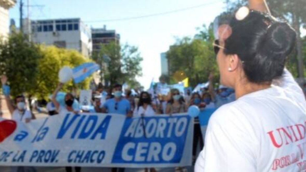 Manifestación provida en Chaco, primera región argentina que consulta si es constitucional la ley del aborto