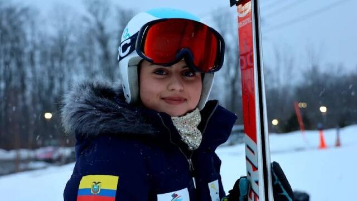 Sarah Escobar, norteamericana de familia ecuatoriana, fue la primera mujer católica de la historia en representar a Ecuador en los Juegos Olímpicos de Invierno (Imagen cedida por el Comité Olímpico de Ecuador).