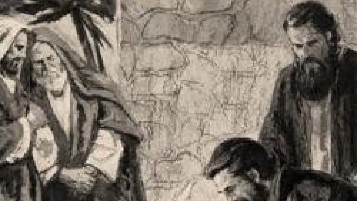 Jesús llama a Mateo para que sea su discípulo.