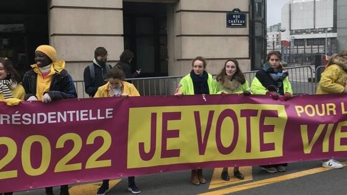 Marcha por la Vida 2022 en Francia, año de elecciones presidenciales