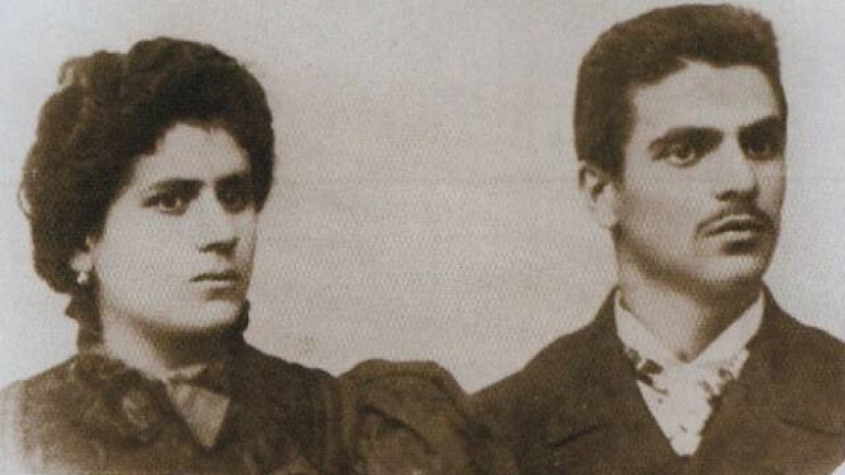 Maria Aristea Ceccarelli y su esposo Gino, hacia los 18 años, al casarse... él no dejaría de ser agresivo hasta 47 años después