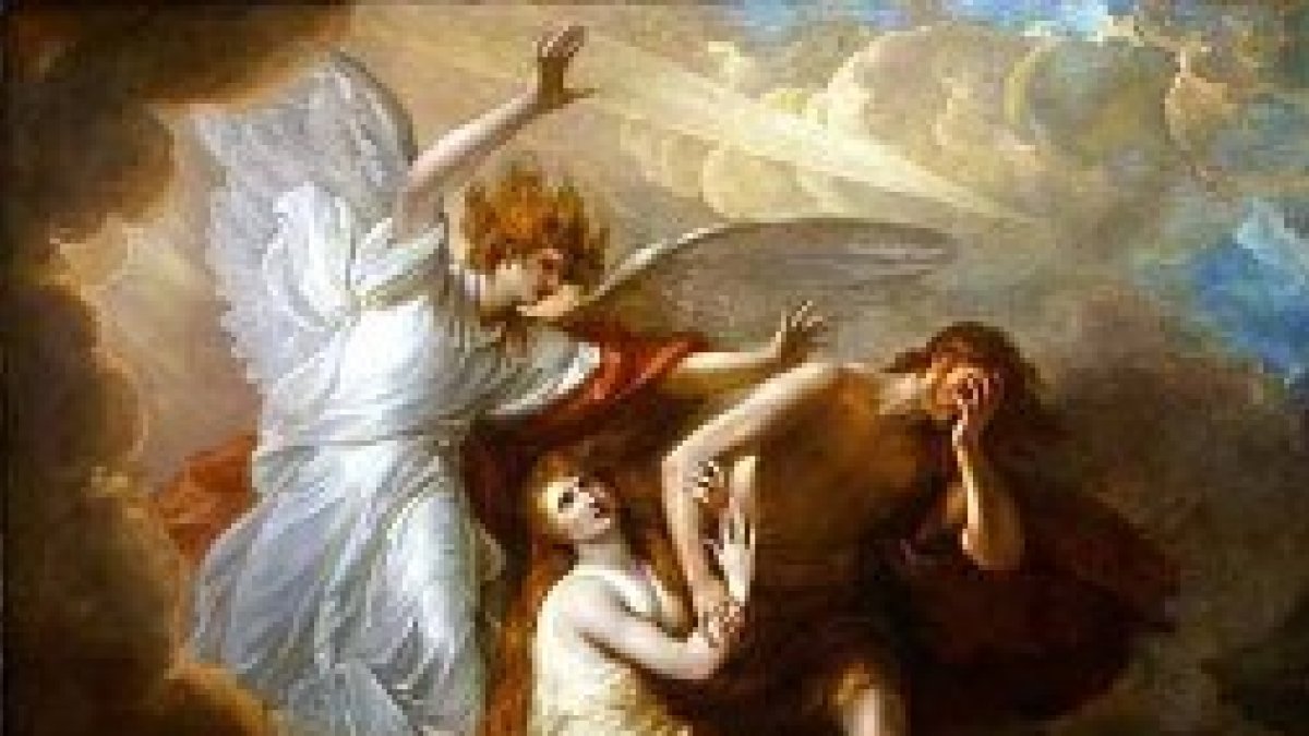 Expulsión de Adán y Eva.