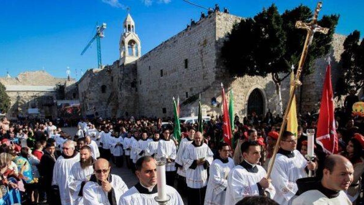 Procesión de Navidad en Nazaret en 2019