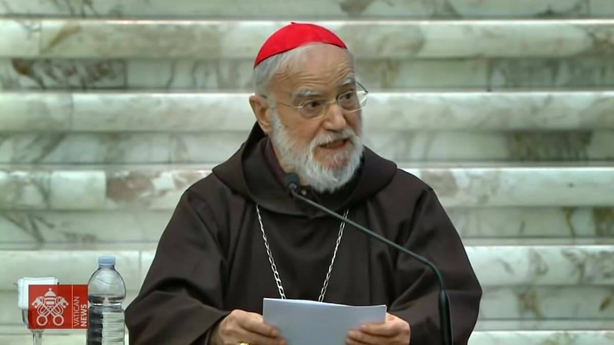 El cardenal Cantalamessa consagró su tercera meditación de Cuaresma a la realidad de la presencia sacramental de Cristo. Foto: Vatican Media.