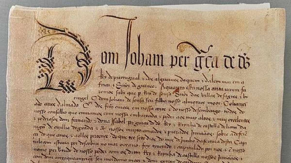 Tratado de Tordesillas. Archivo de Indias.