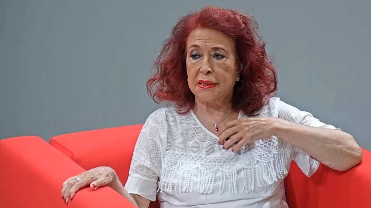Lidia Falcón es una de las personalidades de la izquierda española que más nítidamente se ha posicionado contra la ideología de género desde planteamientos del feminismo marxista. Foto: Captura Radio TV Buñol, 2021.