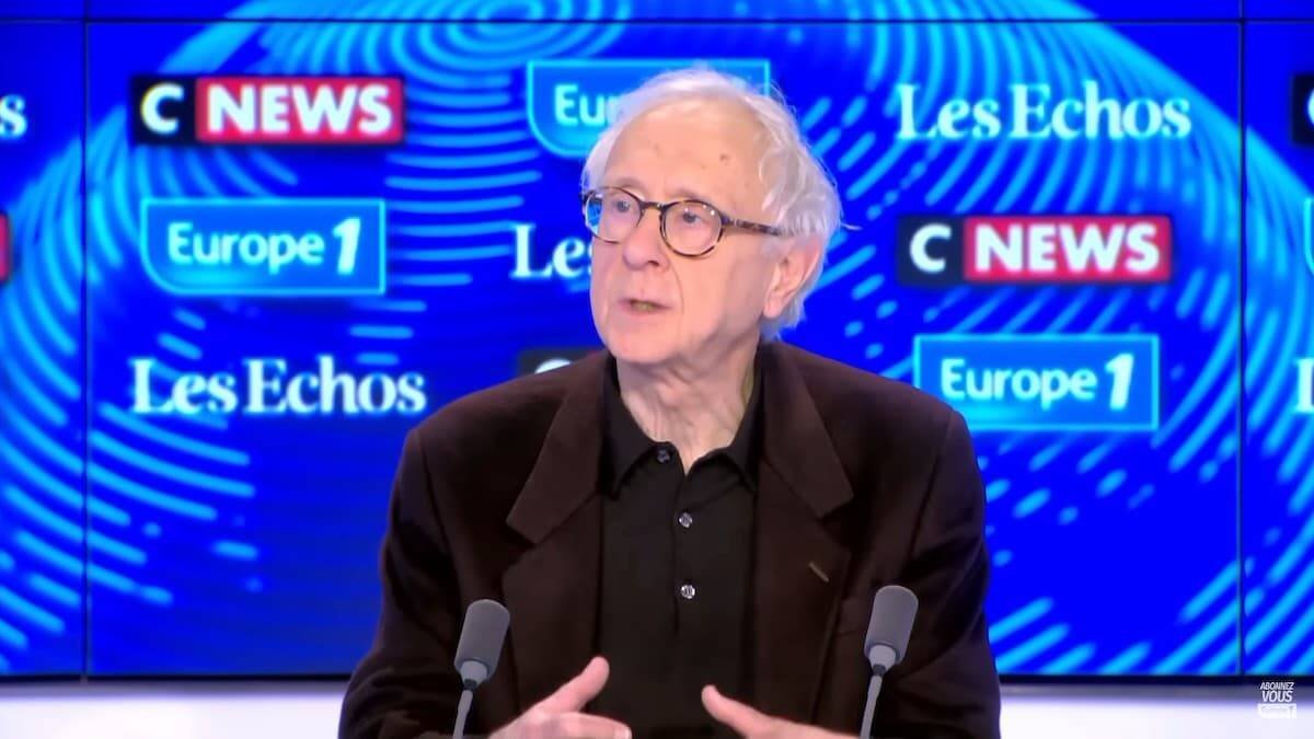 Pierre Manent, durante una entrevista del 25 de diciembre en Europe 1 CNews para comentar su libro 'Pascal y la propuesta cristiana'.