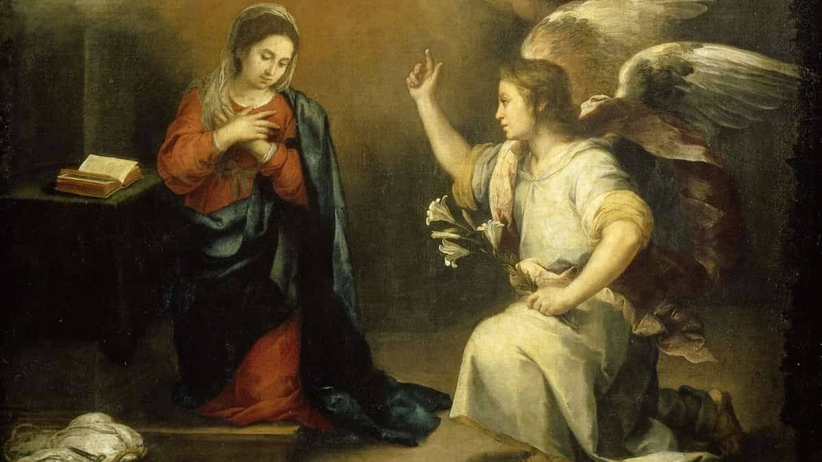 Si el cigoto aún no es persona, ¿cómo pudo una Persona Divina encarnarse en el momento de la Anunciación? 'La Anunciación' de Bartolomé Esteban Murillo (1617-1682).