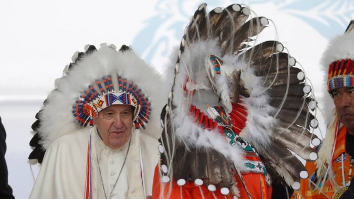 El Papa en Canadá. Reuters