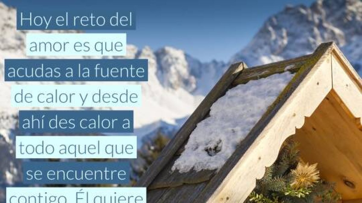 Hoy el reto del amor es que acudas a la fuente de calor