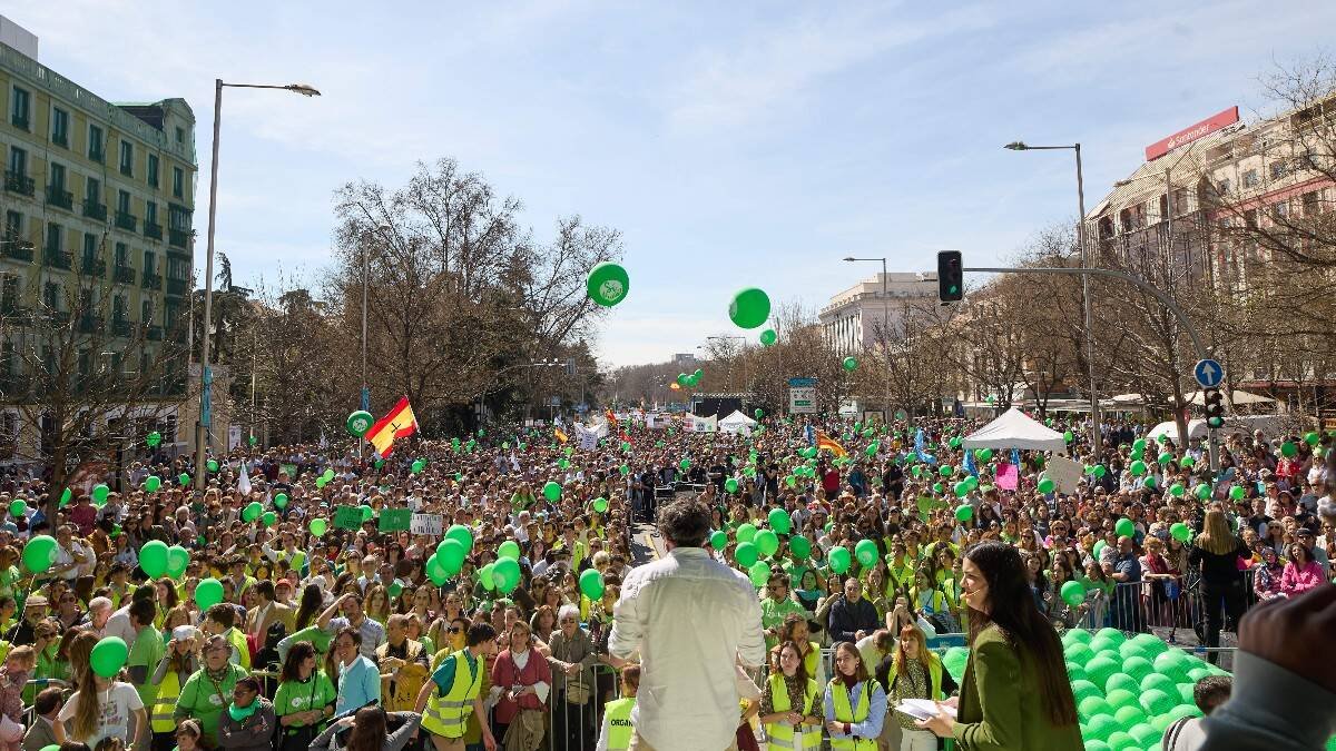 Unas 50.000 personas acudieron a la Marcha sí a la vida 2023, según la convocante 