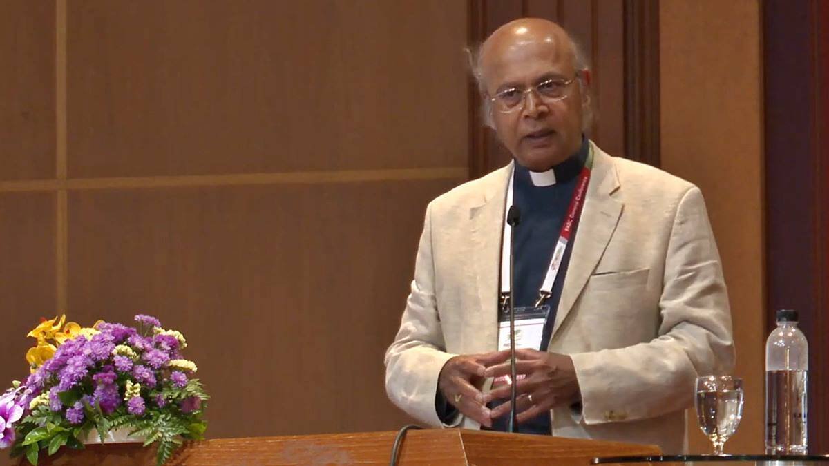 Nazir Ali, durante una conferencia ante la Federación de Conferencias Episcopales Asiáticas.