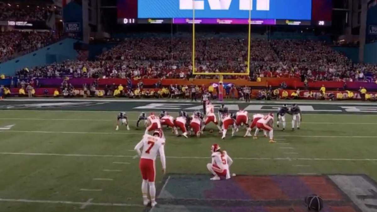 Harisson Butker, de los Kansas City Chiefs, anotó la patada ganadora de la última Super Bowl: