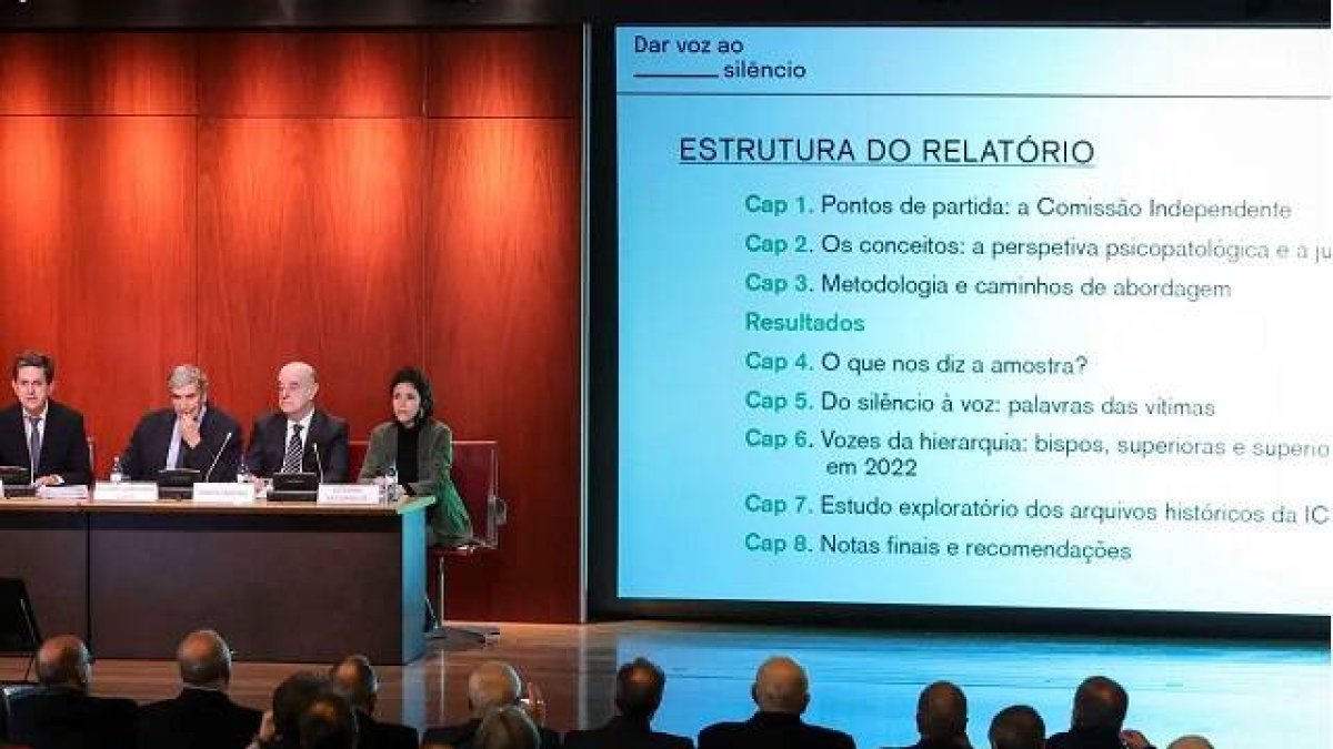 Acto de presentación del Informe Independiente sobre abusos en entornos católicos en Portugal de 1950 a 2022... a partir de 512 formularios anónimos