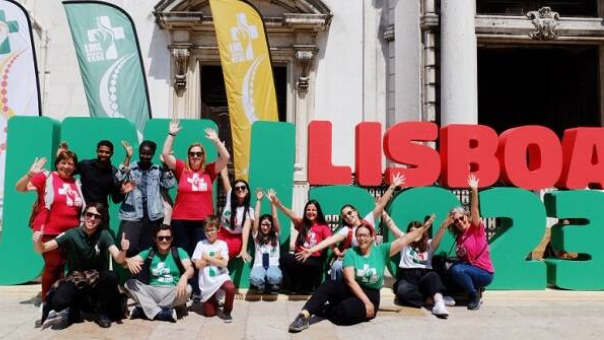 Jóvenes voluntarios en la organización de la JMJ de Lisboa 2023, ya con 600.000 peregrinos apuntados