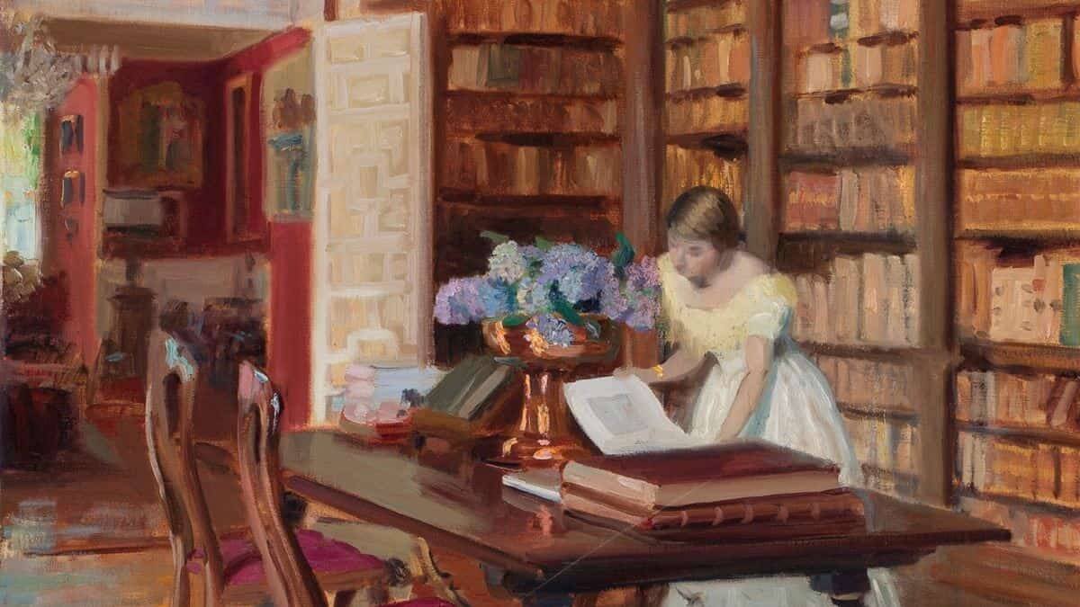 La formación es una parte esencial de lo que podemos hacer hoy por la Iglesia, como forma de detectar errores y falacias utilizados contra la fe. Imagen: 'Interior' (1929, detalle), óleo de José Martí Garcés de Marcilla. Museo del Prado.