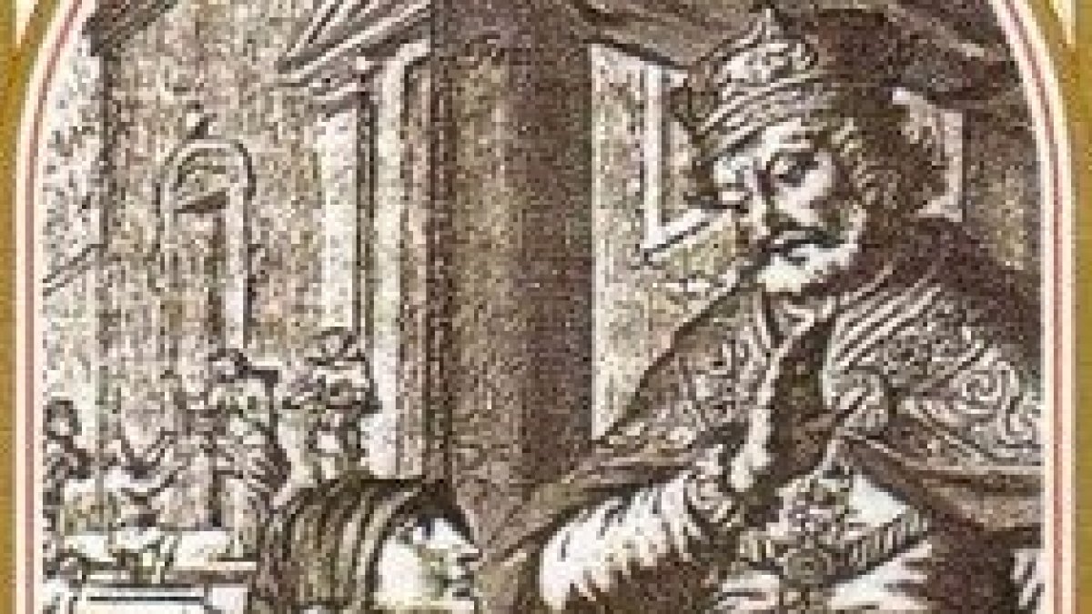 Santa Rictrudis ante Clodoveo II.