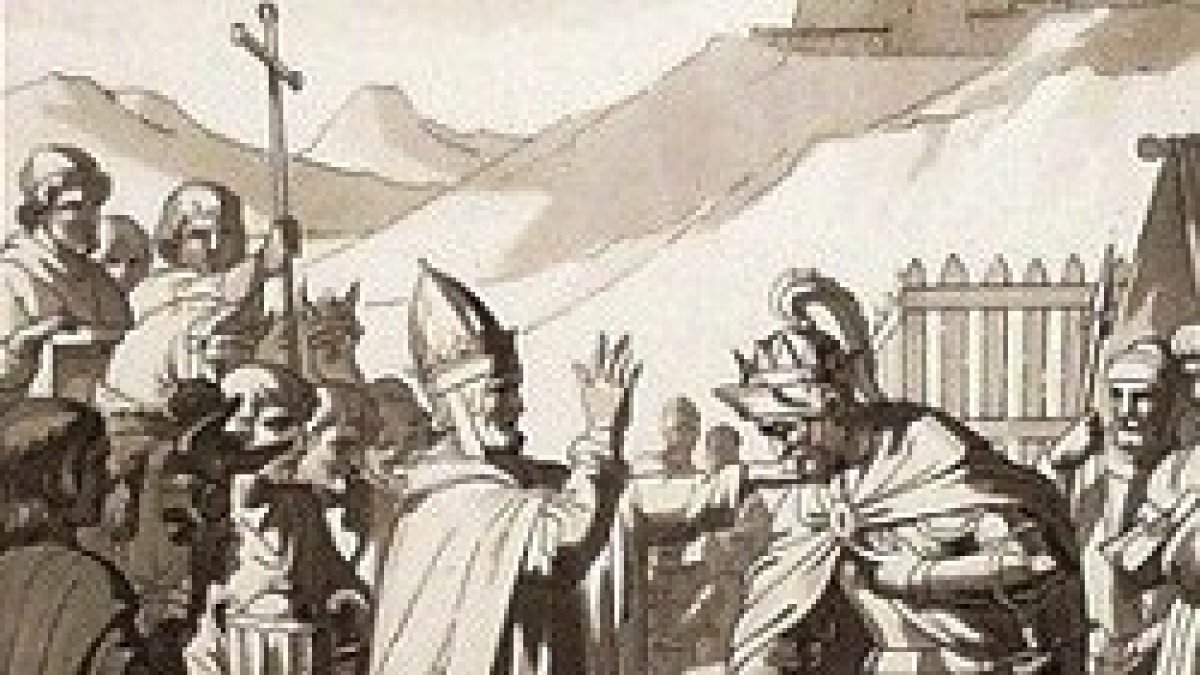 San Zacarías y Luitprand hacen la paz.