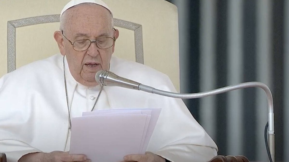 El Papa celebra la habitual Audiencia General en la Plaza de San Pedro: 