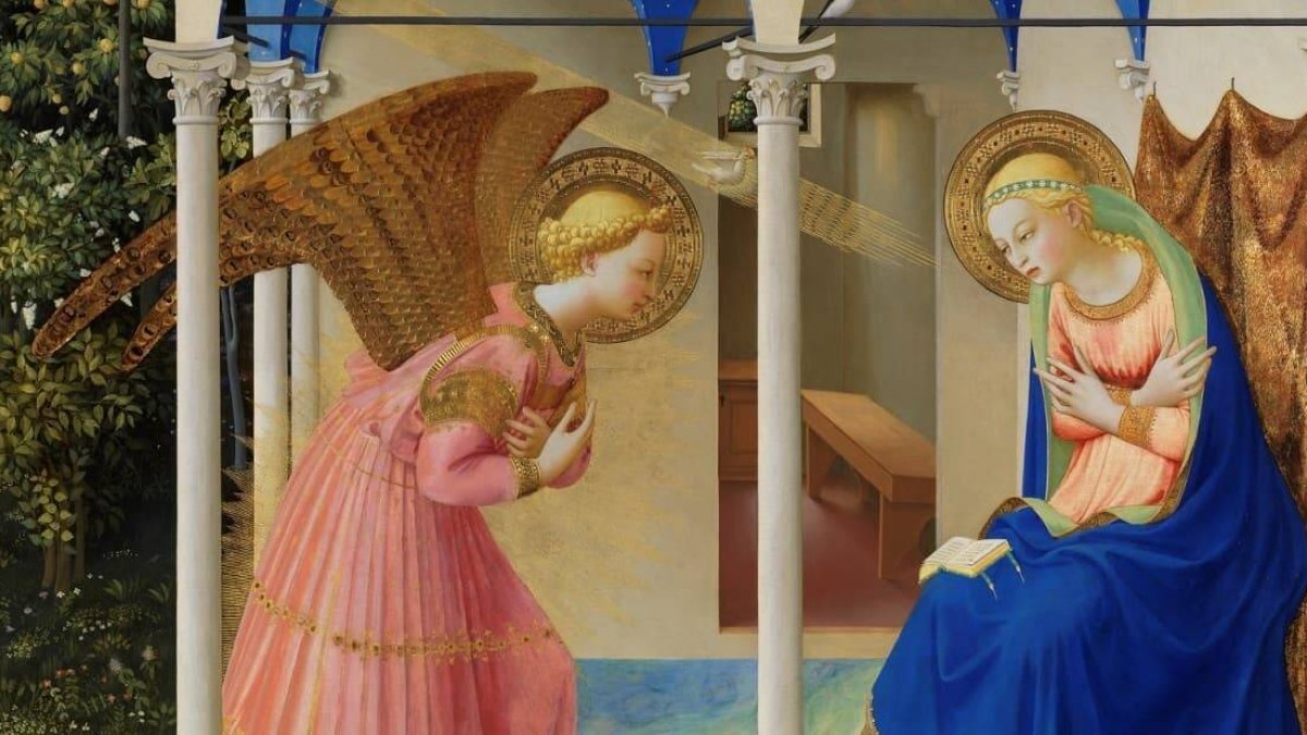 La Anunciación, témpera sobre tabla realizada por el dominico Fra Angélico y conservada en el Museo del Prado, es una de las obras más conocidas del mundo del arte.