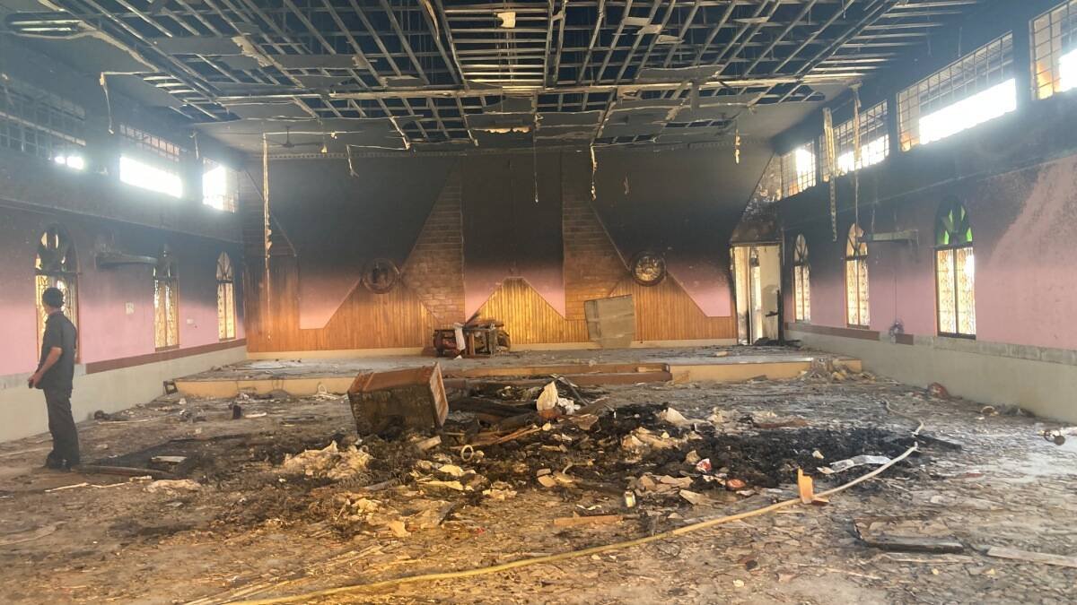La Iglesia de San Pablo del Centro de Formación Pastoral de Imphal (Manipur) es solo uno de los espacios católicos que han sido destruidos tras el inicio de la violencia en la región.
