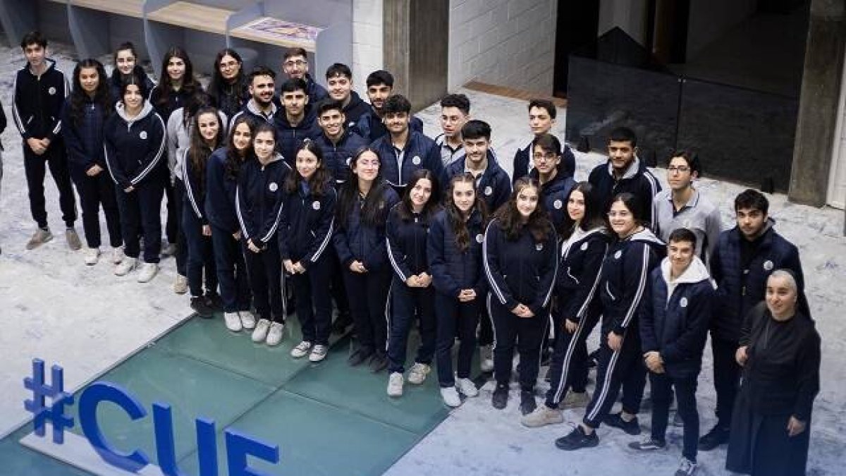 Estudiantes en la novedosa Universidad Católica de Erbil, fundada en 2015 en el Kurdistán iraquí