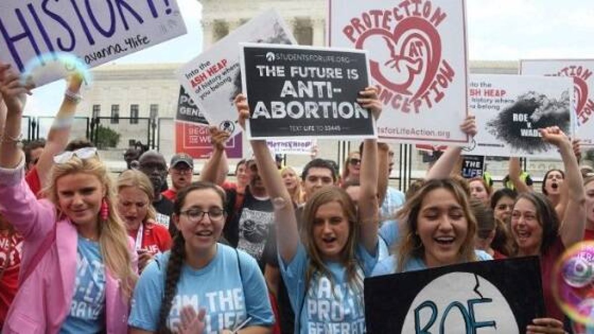 Escenas de alegría en junio de 2022 por la sentencia Dobbs, que se calcula ha salvado 200.000 vidas en un año