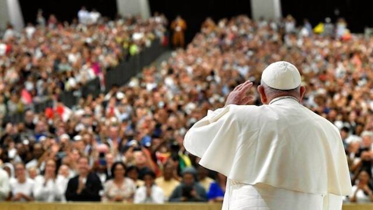 Francisco ha retomado las audiencias generales de los miércoles tras el paréntesis vacacional de julio. Foto: Vatican Media.