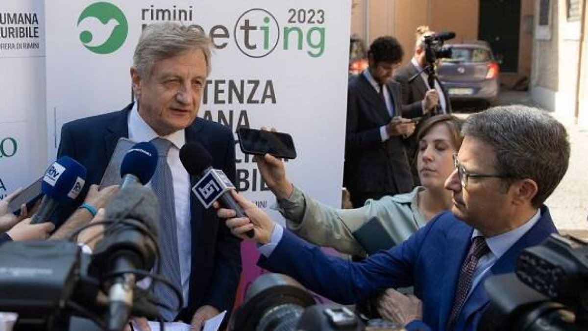 Presentación  ante la prensa del Meeting de Rímini de 2023, que tiene lugar en agosto