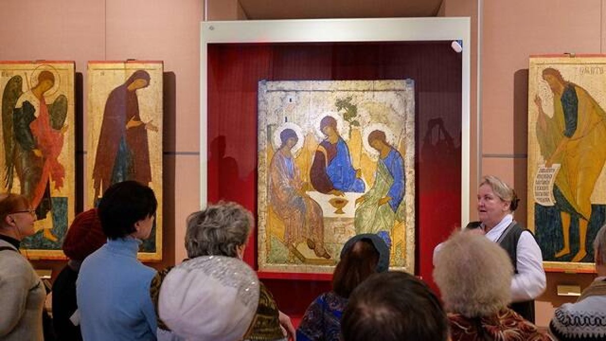 La Trinidad de Rubliov ha capturado la atención de multitudes en la Galería Tretyakov, pero ya no está allí y corre peligro