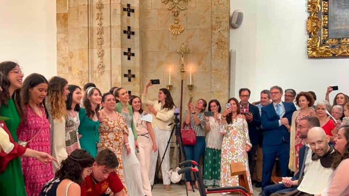 Fray Pablo pide para su funeral la misma alegría que reinó en su profesión perpetua como carmelita. Foto: Diócesis de Salamanca.