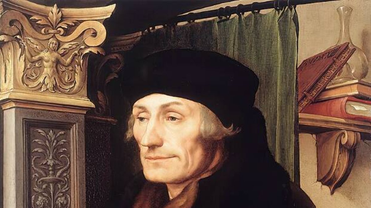 Erasmo de Rotterdam por Hans Holbein el Joven