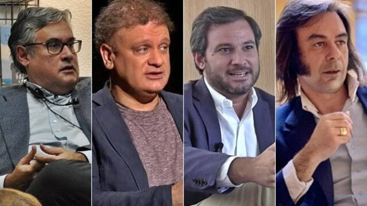 De izquierda a derecha, Juan Manuel de Prada, Miguel Ángel Quintana Paz, Ricardo Calleja y Ricardo Franco.